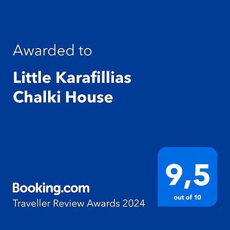 Little Karafillias Chalki House Villa Exterior foto